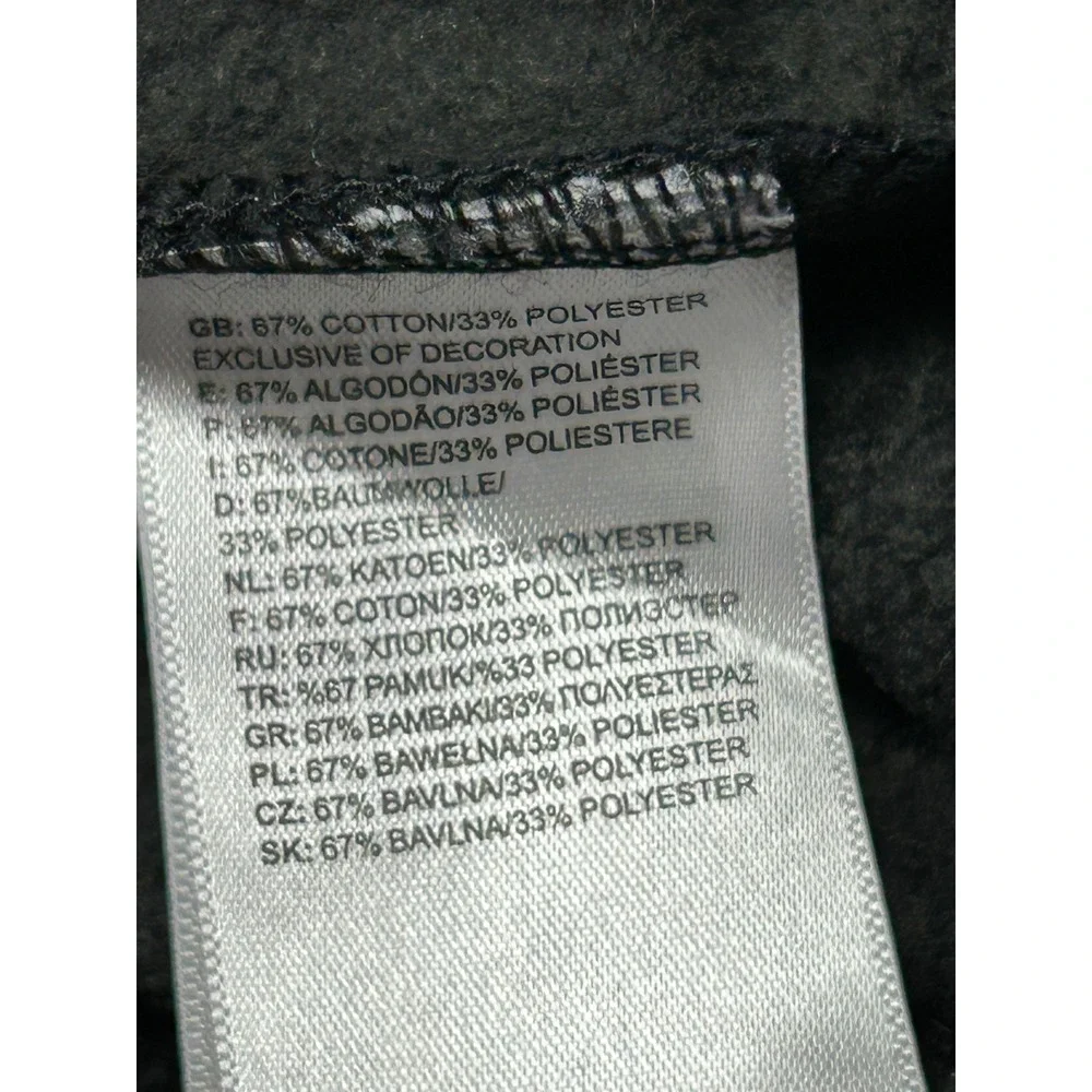 The North Face Hoodie Cotton Polyester Black Medium Mens